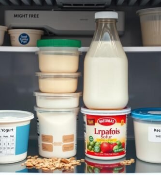 Conservación de kéfir y yogur