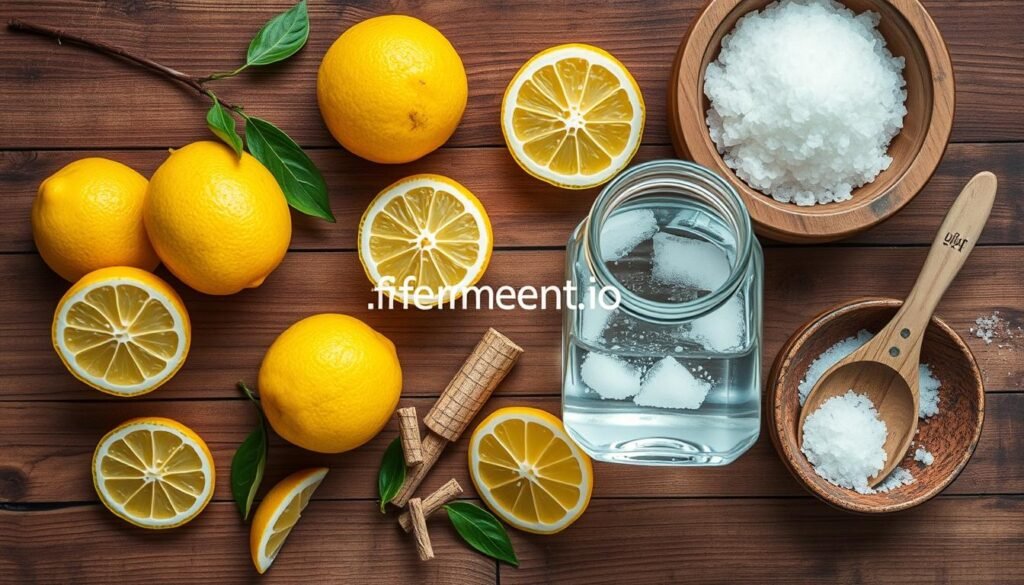 Ingredientes para preparar kéfir de agua Ingredientes para preparar kéfir de agua