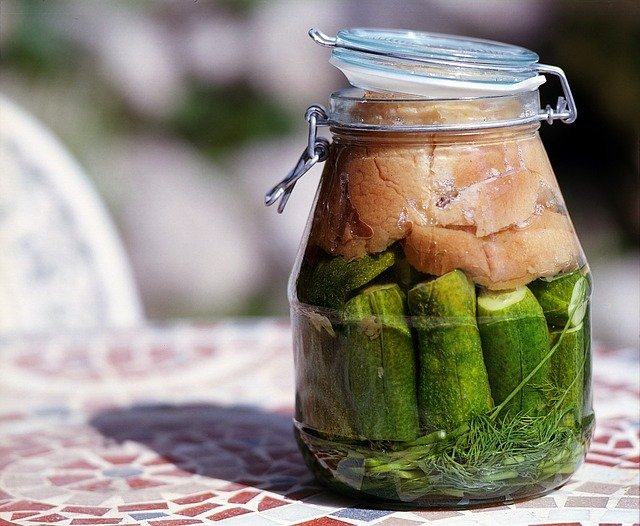 Fermentación de pepinos
